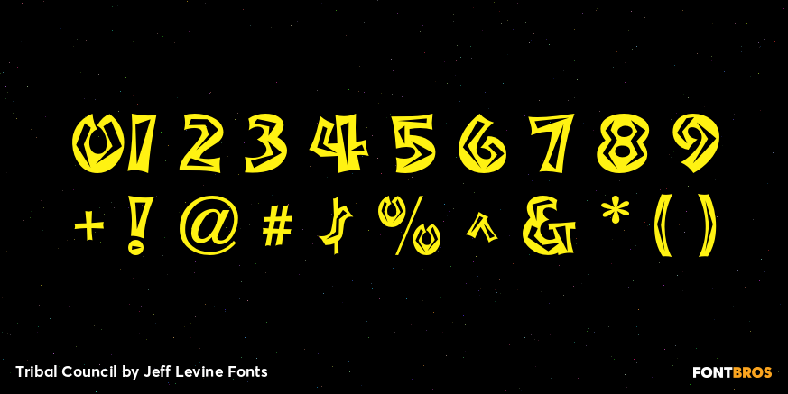 Tribal Council Font Poster #4