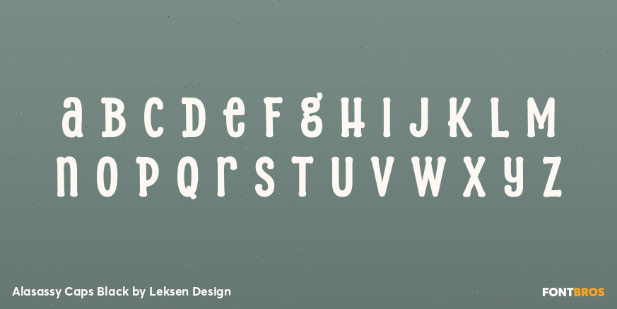 Alasassy Caps Black Font Poster #3