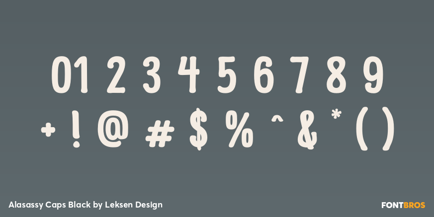 Alasassy Caps Black Font Poster #4