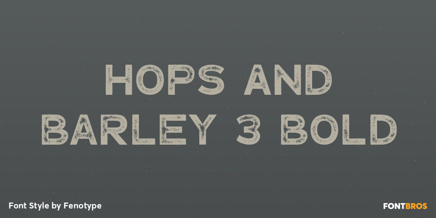 Hops And Barley 3 Bold Poster