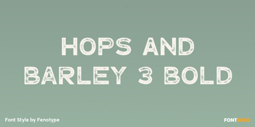 Hops And Barley 3 Bold Poster