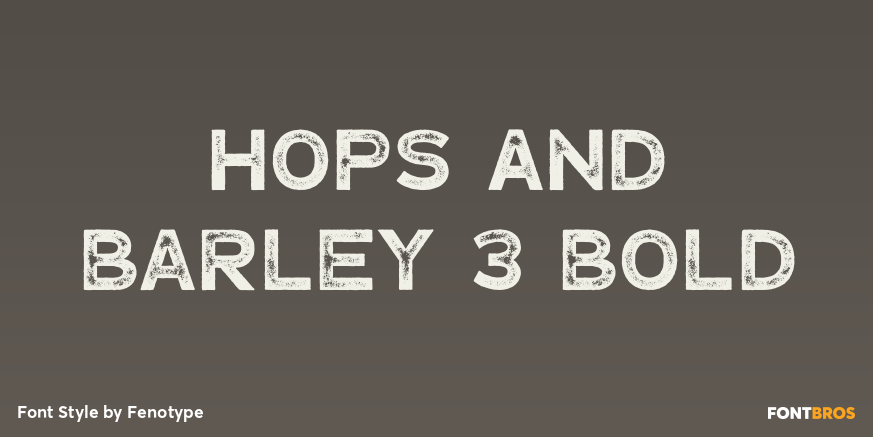 Hops And Barley 3 Bold Poster