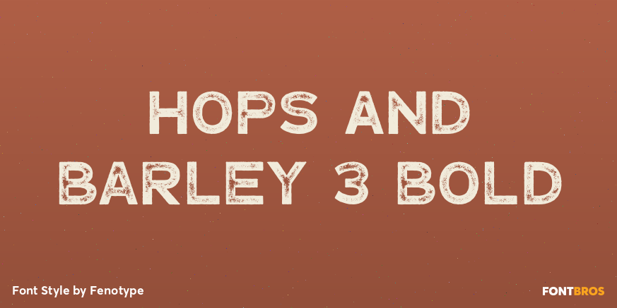 Hops And Barley 3 Bold Poster