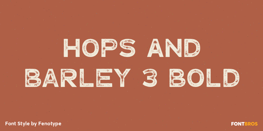 Hops And Barley 3 Bold Poster