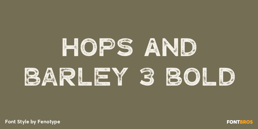 Hops And Barley 3 Bold Poster