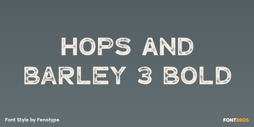 Hops And Barley 3 Bold Poster