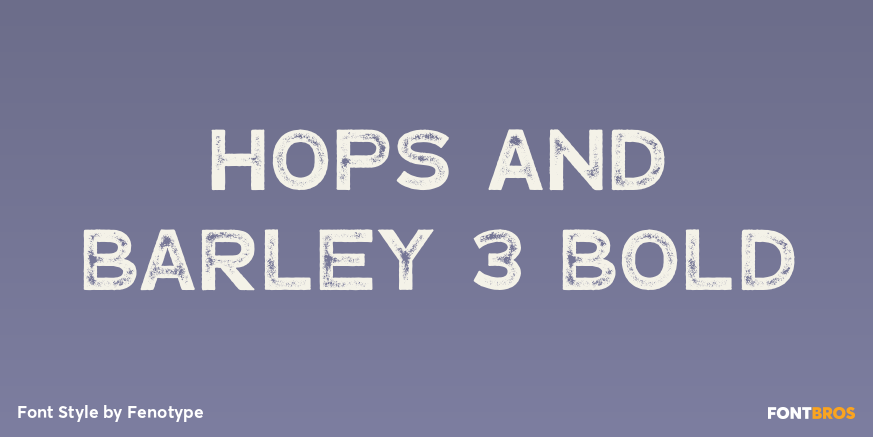 Hops And Barley 3 Bold Poster