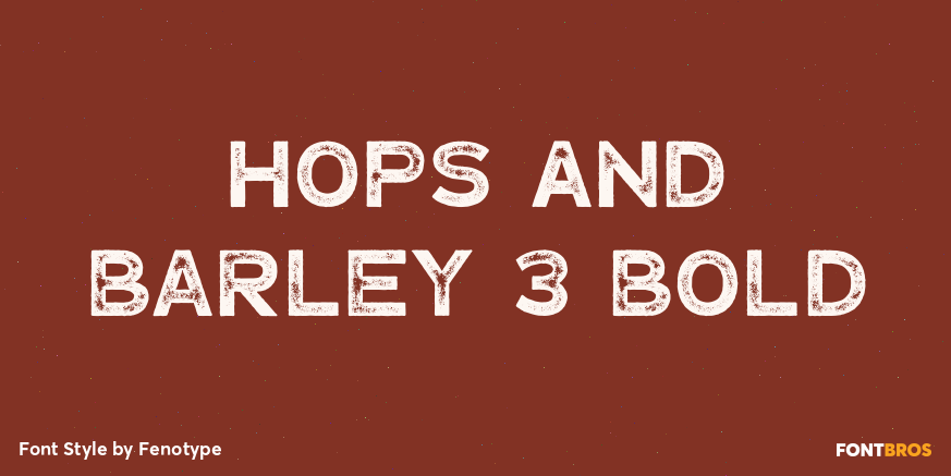 Hops And Barley 3 Bold Poster