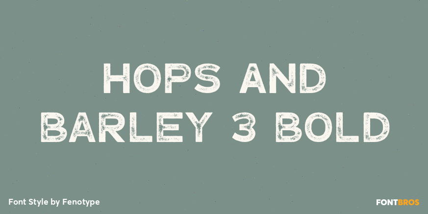 Hops And Barley 3 Bold Poster