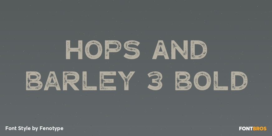 Hops And Barley 3 Bold Poster