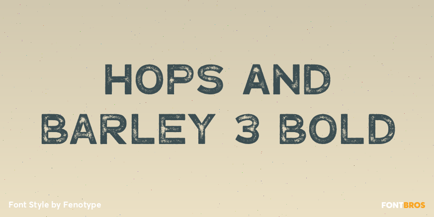 Hops And Barley 3 Bold Poster