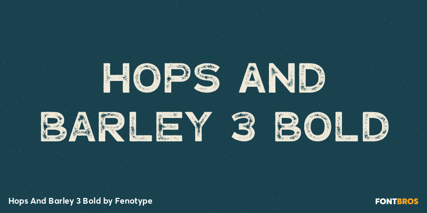 Hops And Barley 3 Bold Poster