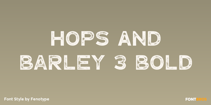 Hops And Barley 3 Bold Poster