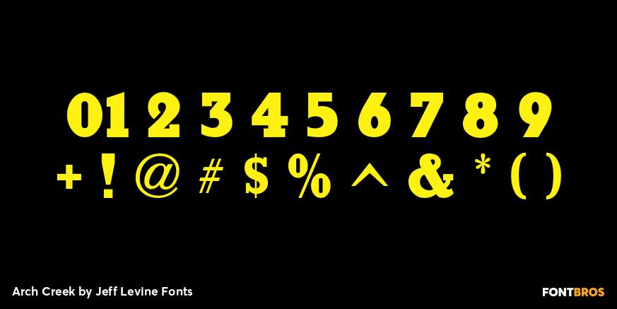 Arch Creek Font Poster #4