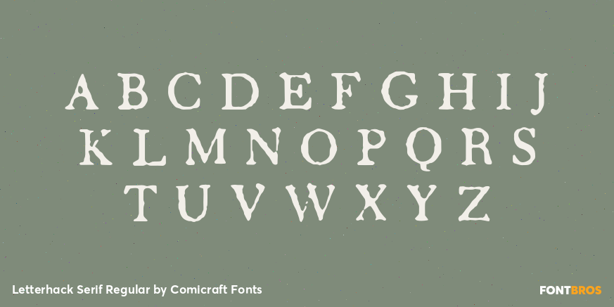 Letterhack Serif Regular Font Poster #2