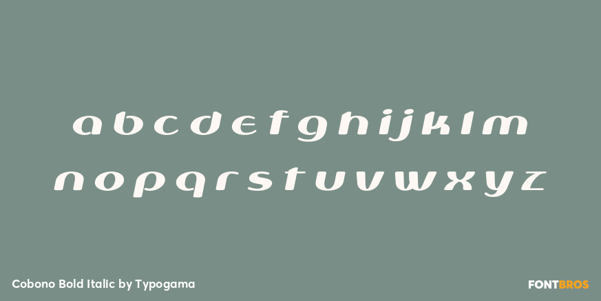 Cobono Bold Italic Font Poster #3