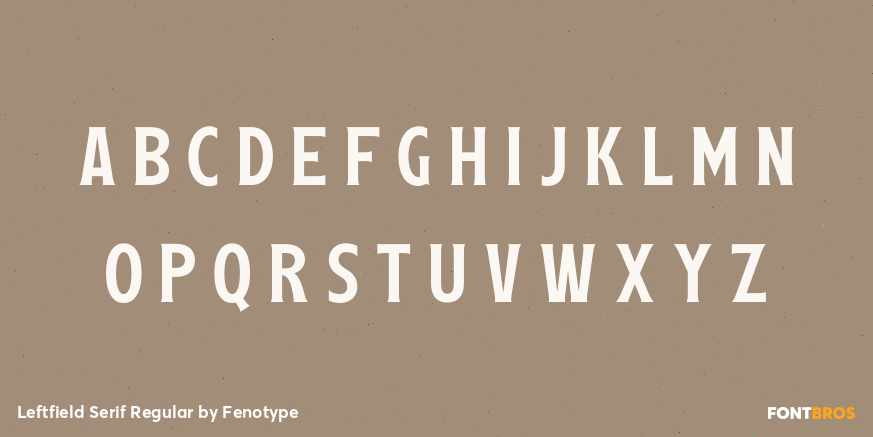 Leftfield Serif Regular Font Poster #2