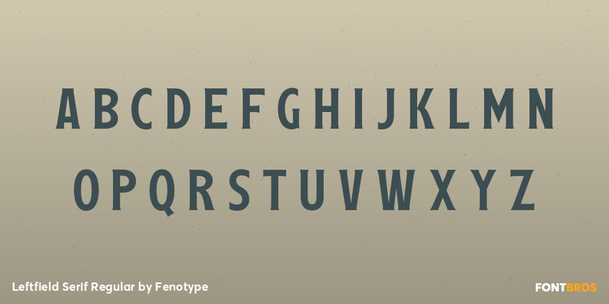 Leftfield Serif Regular Font Poster #1