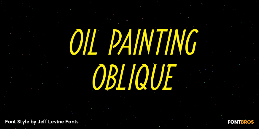 Oil Painting Oblique Poster