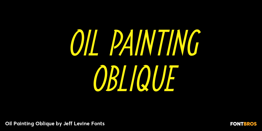 Oil Painting Oblique Poster