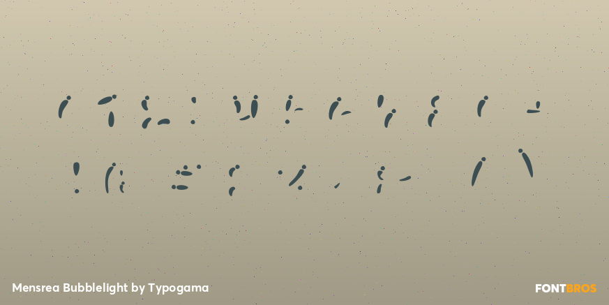 Mensrea Bubblelight Font Poster #4