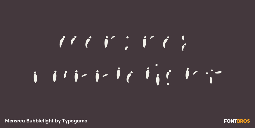 Mensrea Bubblelight Poster