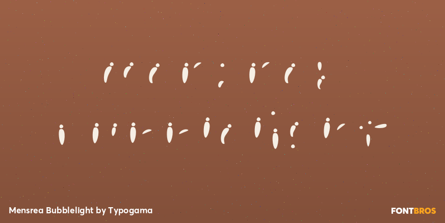 Mensrea Bubblelight Poster