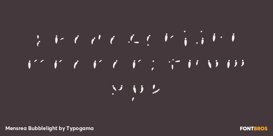 Mensrea Bubblelight Font Poster #3