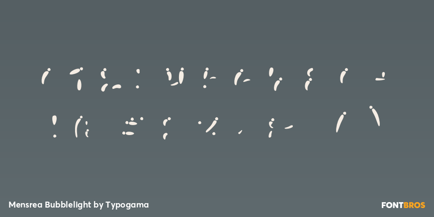Mensrea Bubblelight Font Poster #4