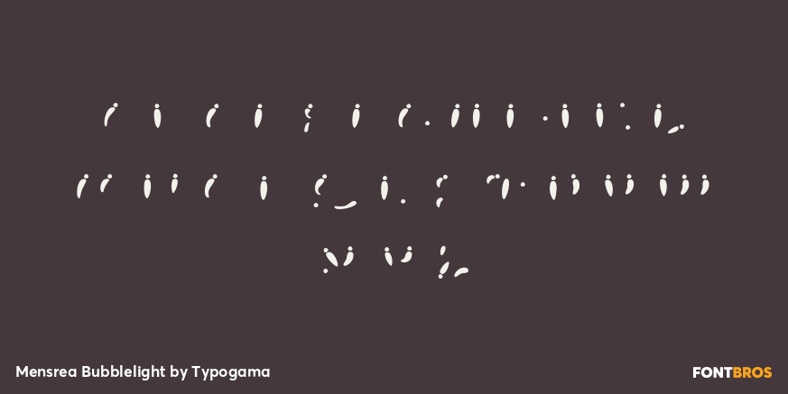 Mensrea Bubblelight Font Poster #2