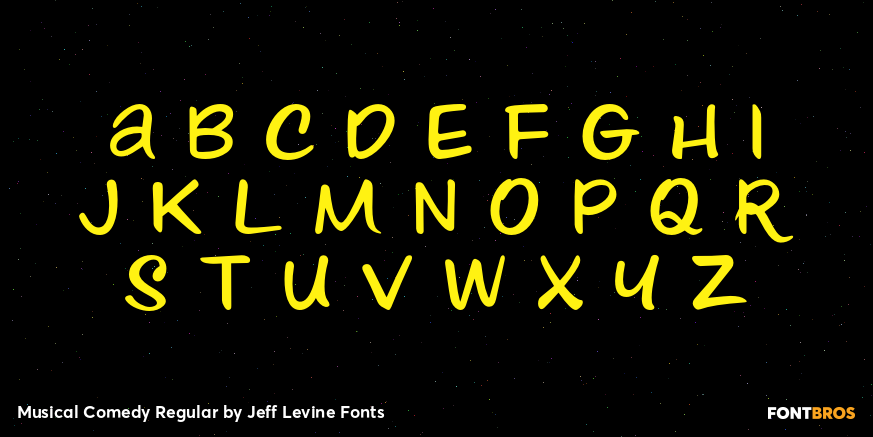 Musical Comedy Regular Font Poster #3