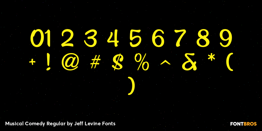 Musical Comedy Regular Font Poster #4