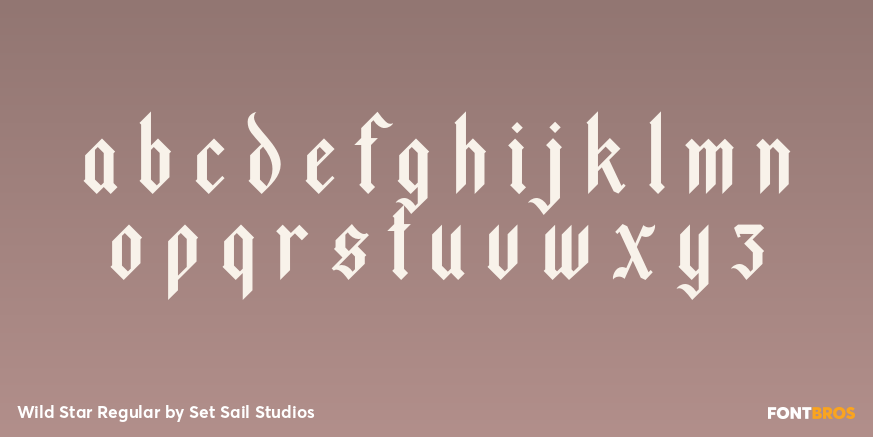 Wild Star Regular Font Poster #3