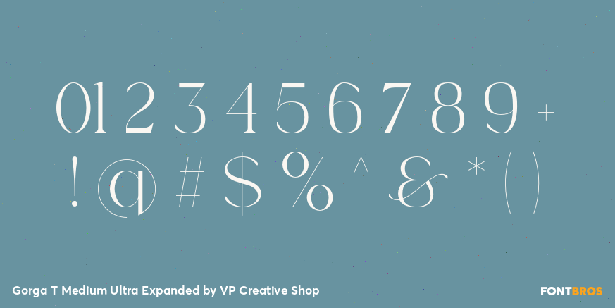 Gorga T Medium Ultra Expanded Font Poster #4