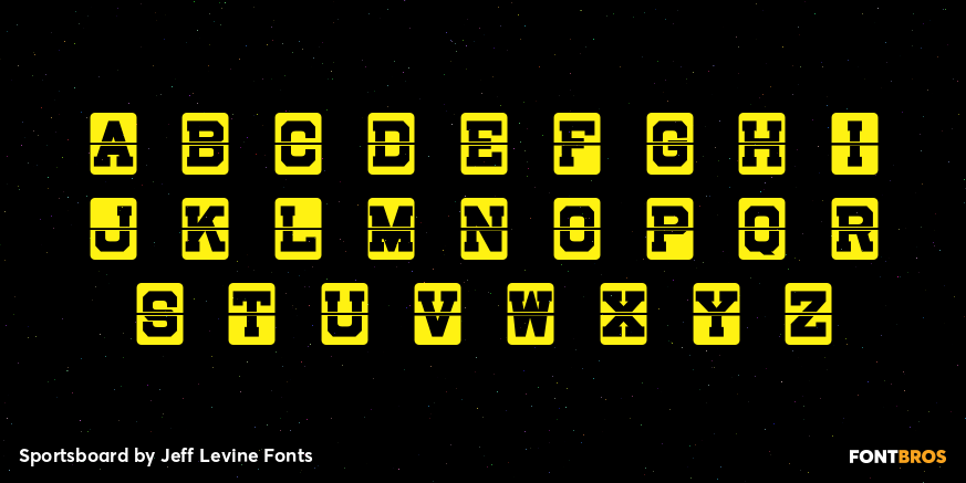 Sportsboard Font Poster #1
