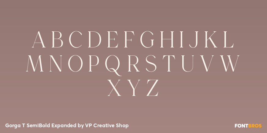 Gorga T SemiBold Expanded Font Poster #2