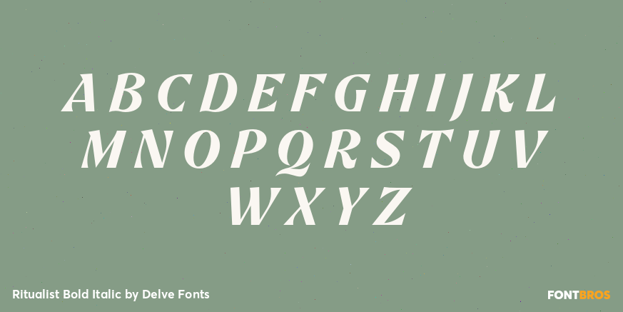 Ritualist Bold Italic Font Poster #2