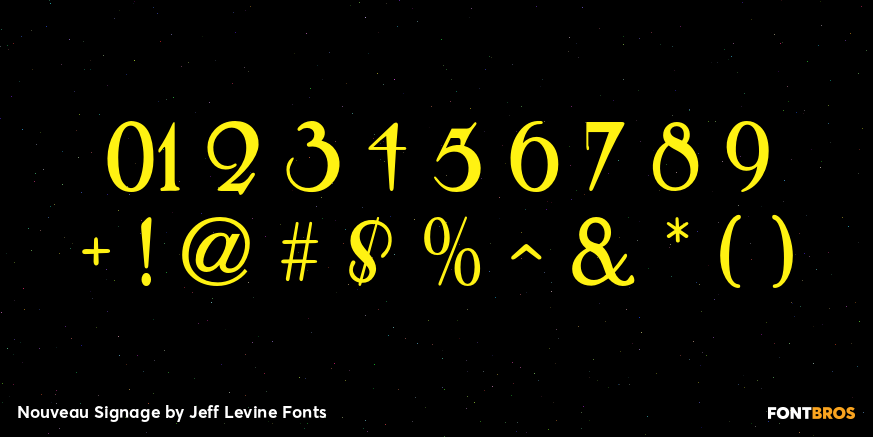 Nouveau Signage Font Poster #4