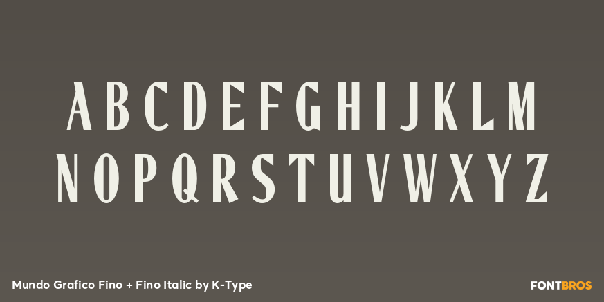 Mundo Grafico Fino + Fino Italic Font Poster #2