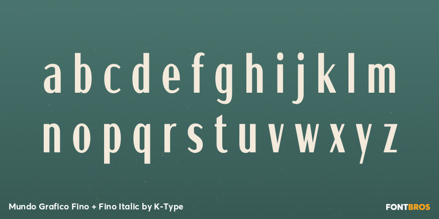 Mundo Grafico Fino + Fino Italic Font Poster #3