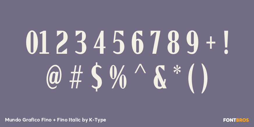 Mundo Grafico Fino + Fino Italic Font Poster #4