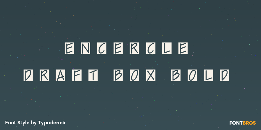 Encercle Draft BOX Bold Poster