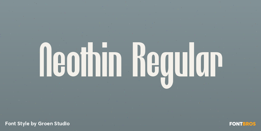 Neothin Regular Font Poster #1