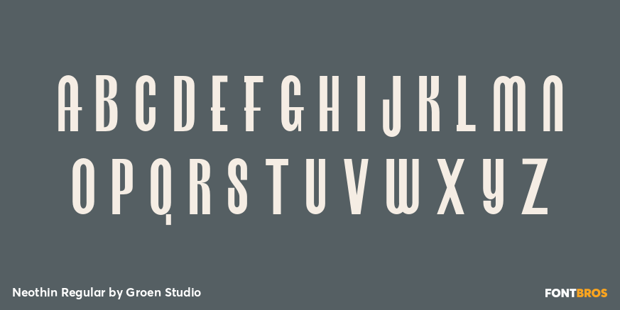 Neothin Regular Font Poster #2