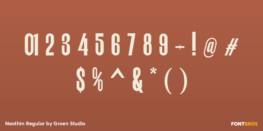 Neothin Regular Font Poster #4