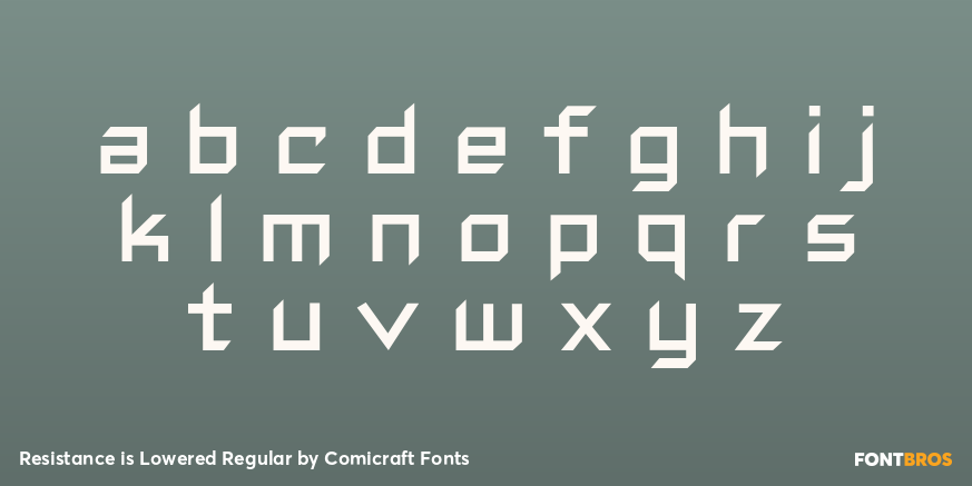 Resistance is Lowered Regular Font Poster #3