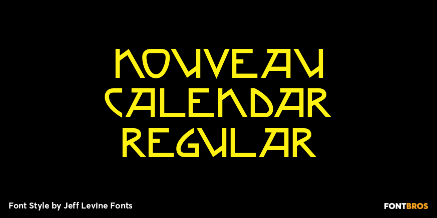 Nouveau Calendar Regular Poster