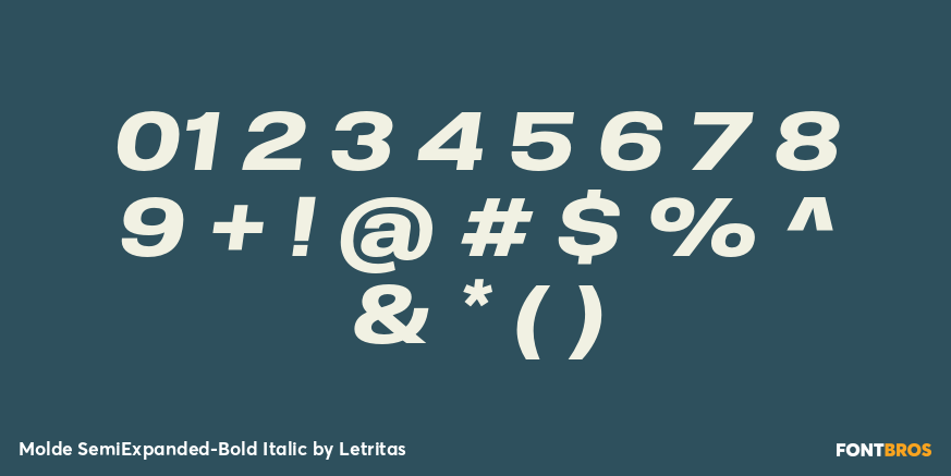 Molde SemiExpanded-Bold Italic Font Poster #4