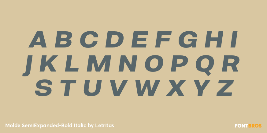Molde SemiExpanded-Bold Italic Font Poster #2