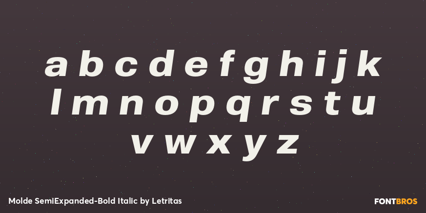 Molde SemiExpanded-Bold Italic Font Poster #3